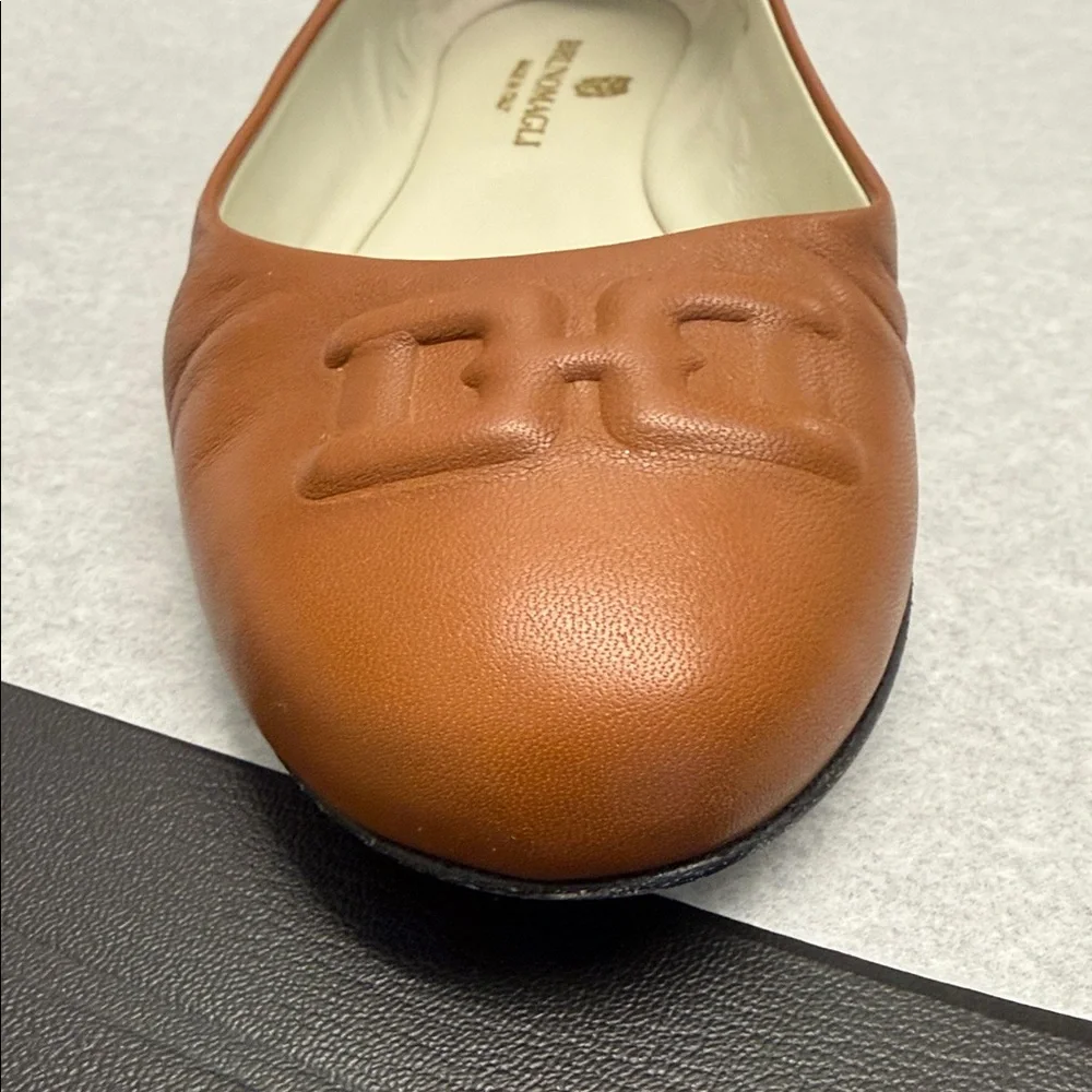 Bruno Magli Women's Tan Leather Flats - Picture 3 of 7